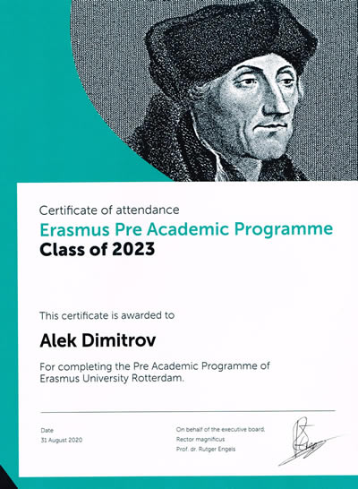 Pre Academic Programme for Erasmus University